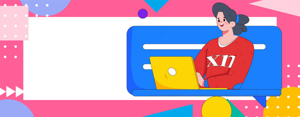 Business People Flat Vector Concept Operation Hand Drawn Illustration
