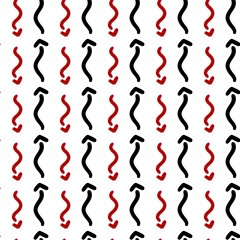 seamless abstract pattern with red and white elements