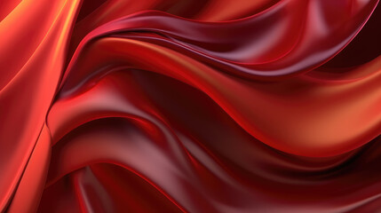 Obraz premium A stunning 4K abstract background with maroon curved silk texture, crafted in 3D for a visually captivating and luxurious aesthetic.