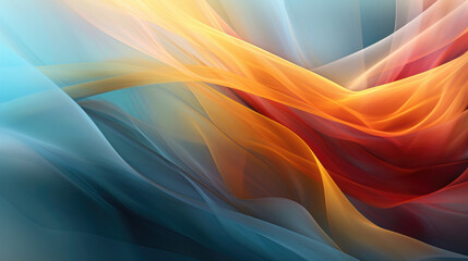 A dynamic abstract background characterized by flowing lines and ethereal, floaty fabric elements, creating an artful and visually engaging composition