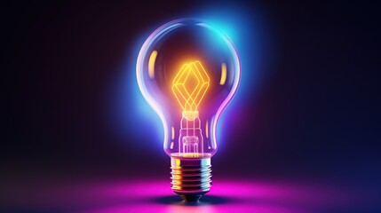 light bulb icon for creativity and brainstorming concepts