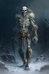 afull body draugr an undead creature from the Scandinavian saga literature and folktales 