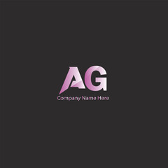 AG logo design and vector.