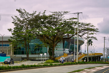 Pereira, Colombia -12 DE October de 2023: Airport Welcome: Matecaña International Airport Entrance