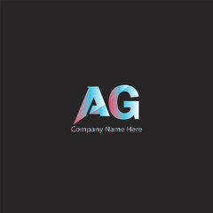 AG logo design and vector.