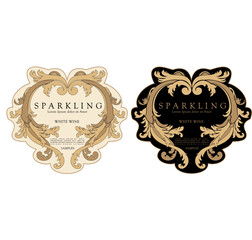 LABEL FOR WHITE AND RED CLASSIC WINE BOTTLES