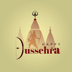 HAPPY DUSSEHRA. Festival. Indian Holiday Illustration