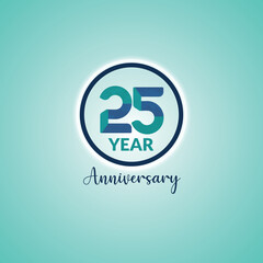 25 Years Anniversary Logo for Organization or Company