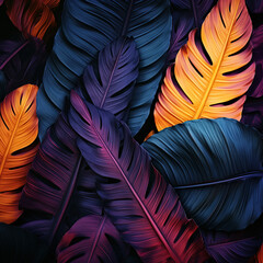 Vibrant Foliage: Leaves Painting Nature's Canvas