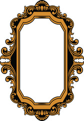 Antique mirror frame