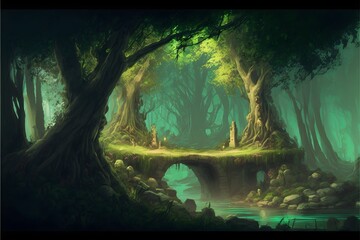 fantasy forest wallpaper 