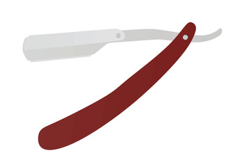 Shaving barber razor. vector illustration