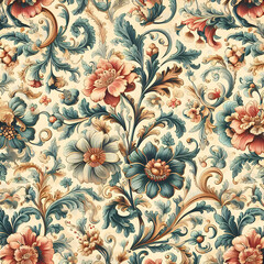 Vintage seamless floral pattern 