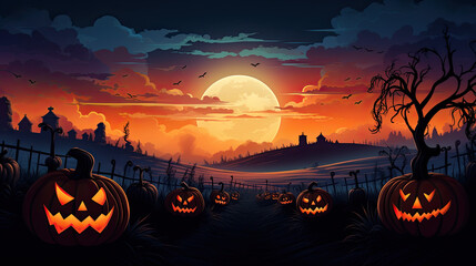 Wallpaper halloween by Generative AI