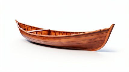 Wooden row boat
