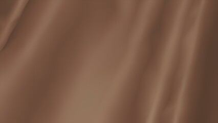 
Chocolate wavy background, dark brown color flowing liquid, smooth silk texture. Swirl flowing waves 3d rendering.