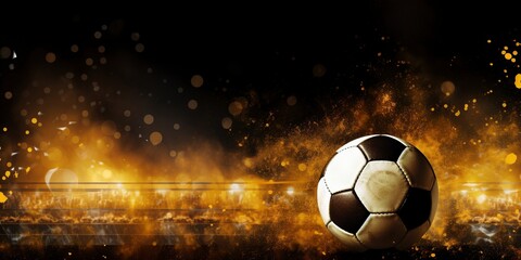 Fototapeta premium soccer stadium background wallpaper for sports templates vintage effects and borders