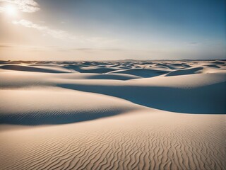 Brazilian desert realistic photo taken during the day, dunes, sand, dunes, high quality image