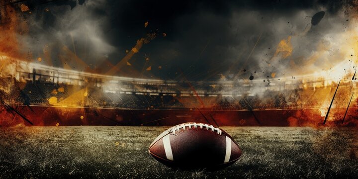 american football style background wallpaper action, sports stadium