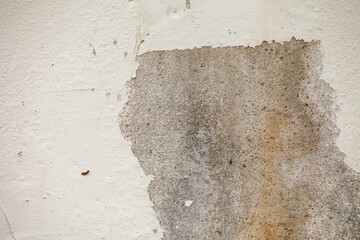Texture damaged plaster concrete background wall.