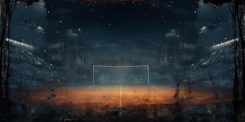 soccer stadium background wallpaper for sports templates vintage effects and borders - obrazy, fototapety, plakaty