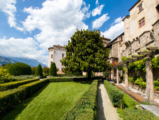 Fototapeta na wymiar Castello del Buonconsiglio in Trento, Italy.