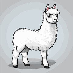 Cria hand-drawn illustration. Cria. Vector doodle style cartoon illustration