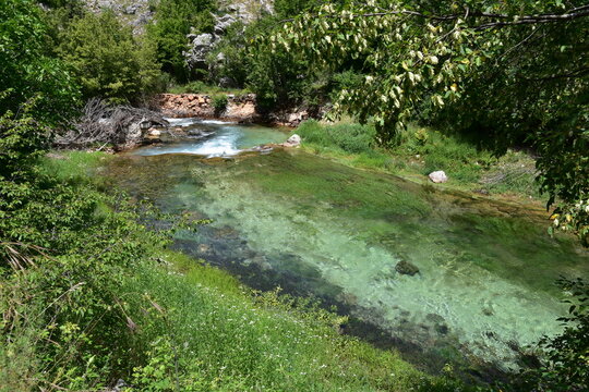 Krcic river, Krka park, Croatia, water, tourist attraction,