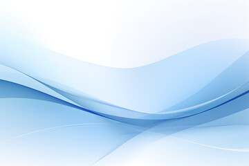 Elegant blue waves flow with a subtle gradient and luminosity