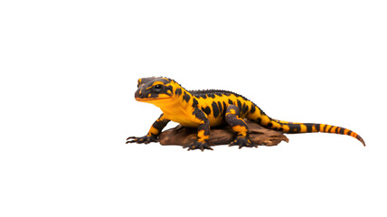 Obraz premium Vivid Salamandra Artistry: High-Quality Illustration, Transparent Background, Generative AI