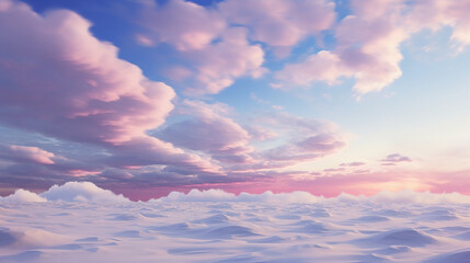 冬の夢の空｜Winter's Dreamy Sky　Generative AI