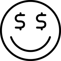 Naklejka premium money Line Icon pictogram symbol visual illustration