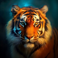 tiger profile picture tiger profile picture.Generative AI