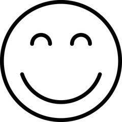 smile Line Icon pictogram symbol visual illustration