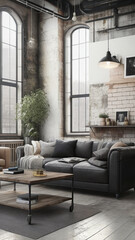 Fototapeta premium interior modern style living room sofa coordinate stylish background ai Home