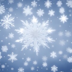 abstract shiny silver tone color snowflake bokeh background