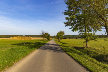 Fototapeta na wymiar Rural road in Europe