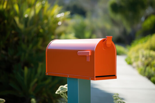 Orange Mailbox USPS, Generative AI"