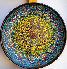 The photo of the beautiful plate is a very beautiful eye-catcher