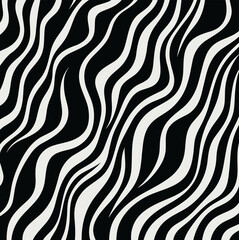 Vector Seamless Black and White Hand Drawn