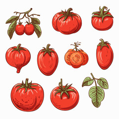 set of vegetables icon