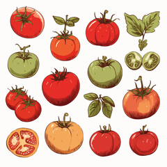 set of vegetables icon