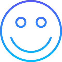 smiling Line Icon pictogram symbol visual illustration