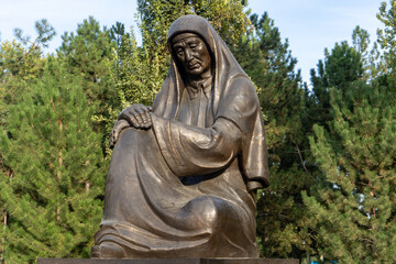 you're beautiful statue of a woman in a Central Asia