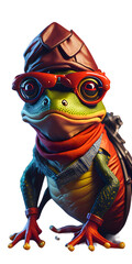 Fototapeta premium Cool dressed frog