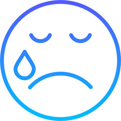 tears Line Icon pictogram symbol visual illustration