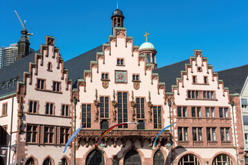 The famous Frankfurt City Hall, the Roemer, on a sunny day