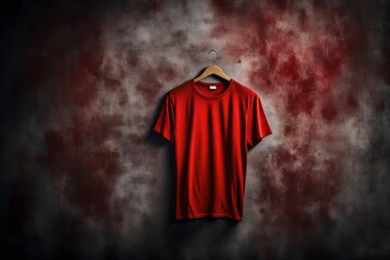 Display of t shirt with Smokey background
