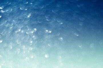 Tło niebieskie, aparat analogowy i obiektyw manualny, ujęcie makro i efekt bokeh