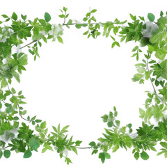Vines, leaf, border frame PNG transparent background